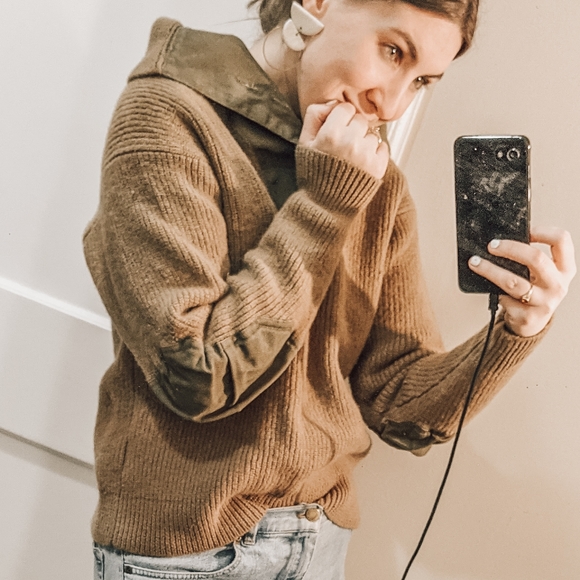 Cozy n Cool Vintage Sweater Elbow Patch Pullover - Picture 7 of 11